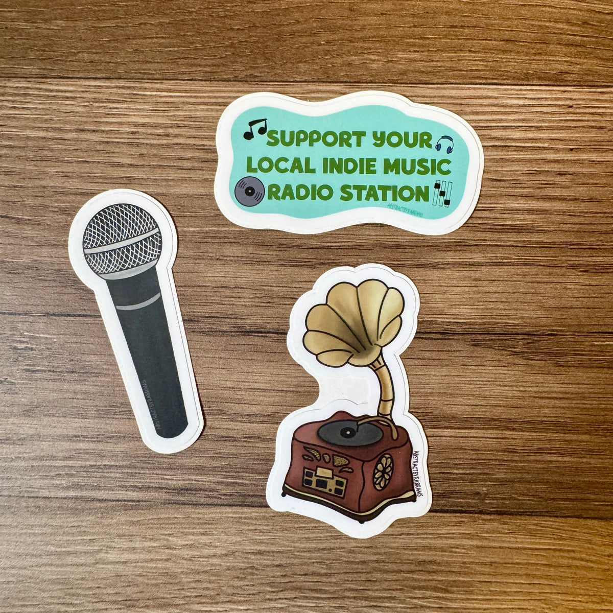 Support Your Local Indie Radio Station Vinyl Sticker