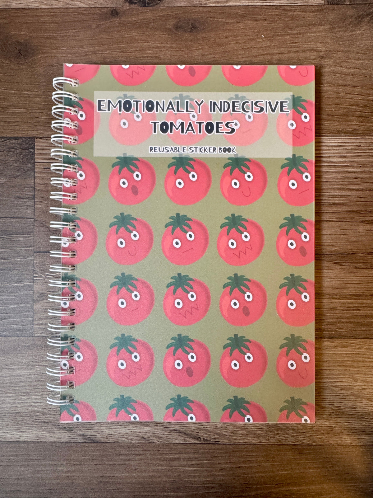 Emotionally Indecisive Tomatoes Reusable Sticker Book