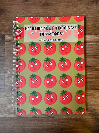 Emotionally Indecisive Tomatoes Reusable Sticker Book