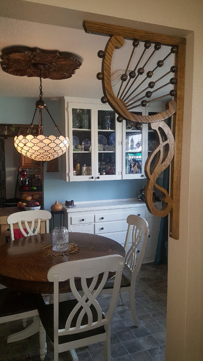 Art Nouveau Victorian Corner Fan Set