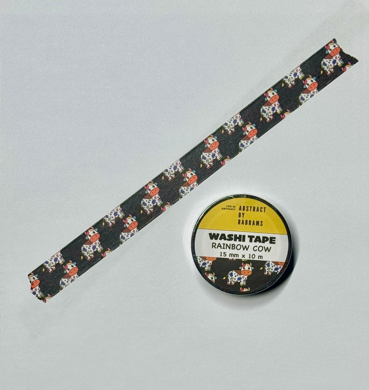 Rainbow Cow Washi Tape