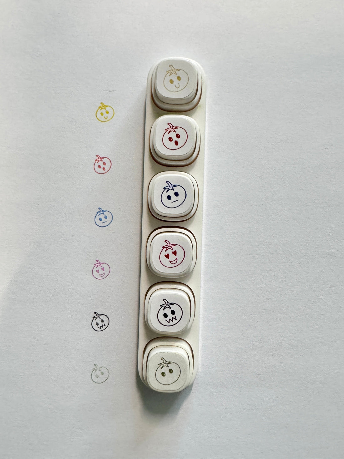 Emotionally Indecisive Tomatoes 6 in 1 Button Stamper