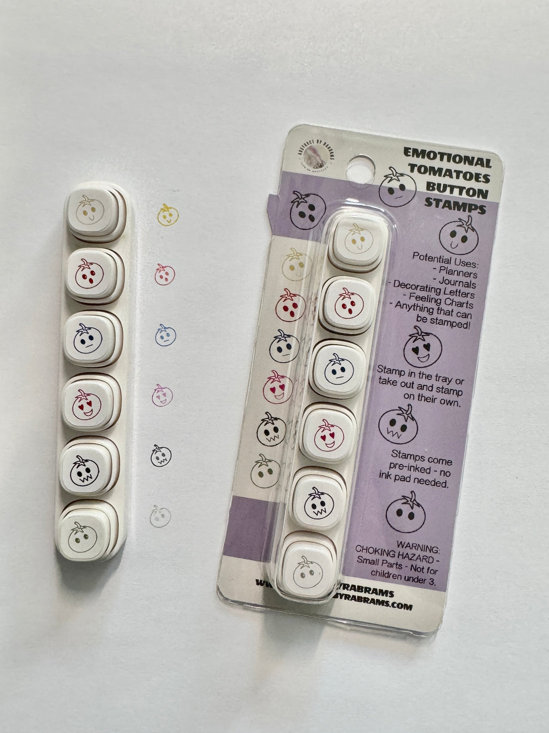 Emotionally Indecisive Tomatoes 6 in 1 Button Stamper