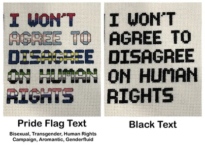Human Rights Pride Cross Stitch Pattern - Intersex progress flag only
