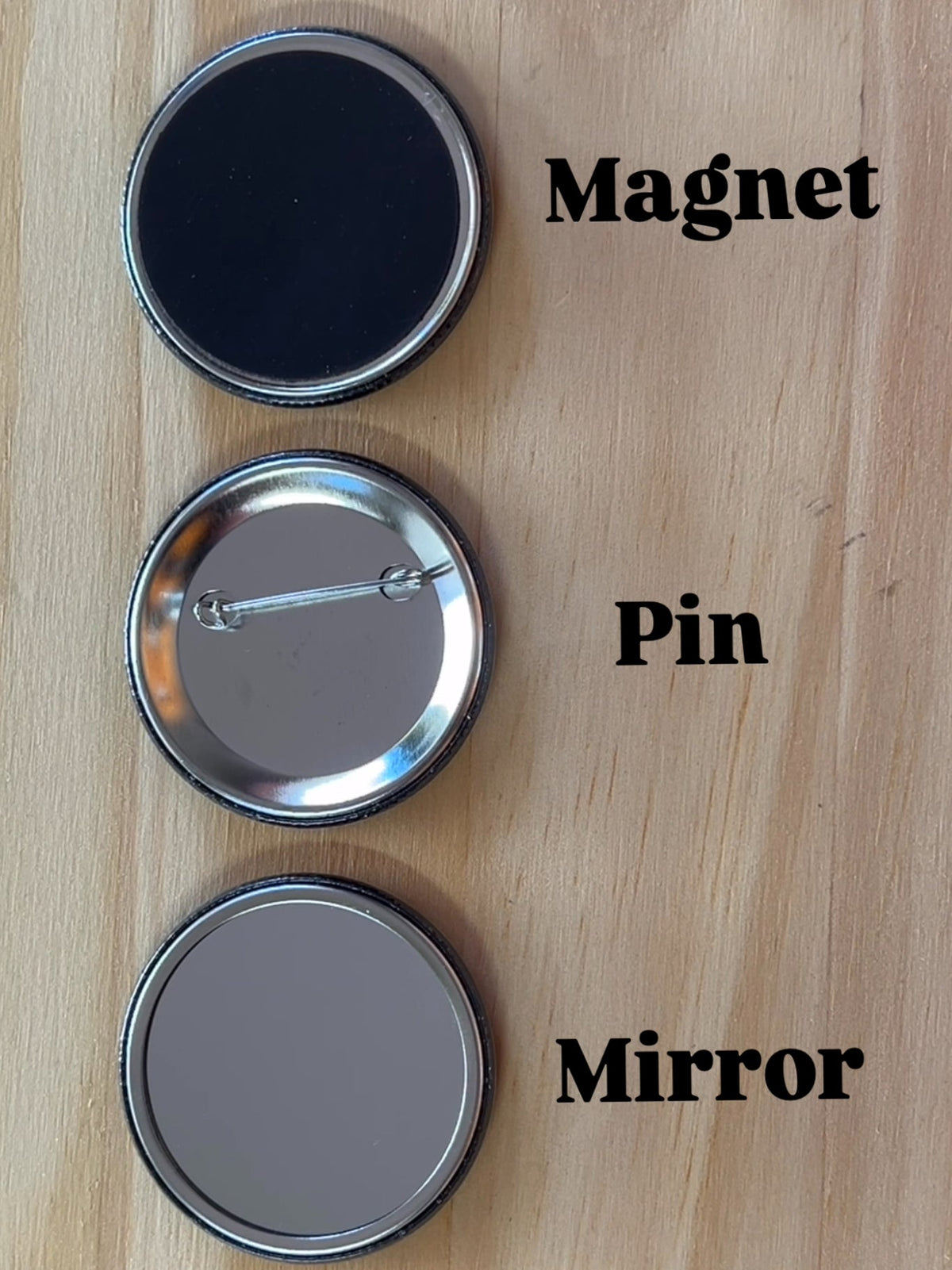 Gen AI makes you dumb - button/magnet/mirror