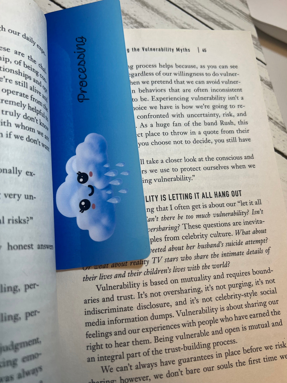 Cloudy But Coping Bookmark 3-Pack | Emotional State Bookmarks | Holding Processing Regulated
