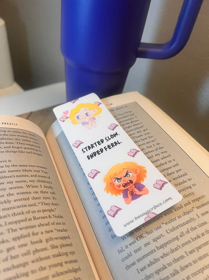 Stayed Up Too Late | Bookish Bookmark Set | Funny Acrylic Bookmarks for Readers (3-Pack)
