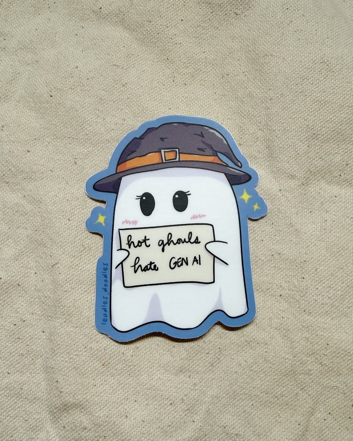 Hot Ghouls Hate AI Sticker (Matte)