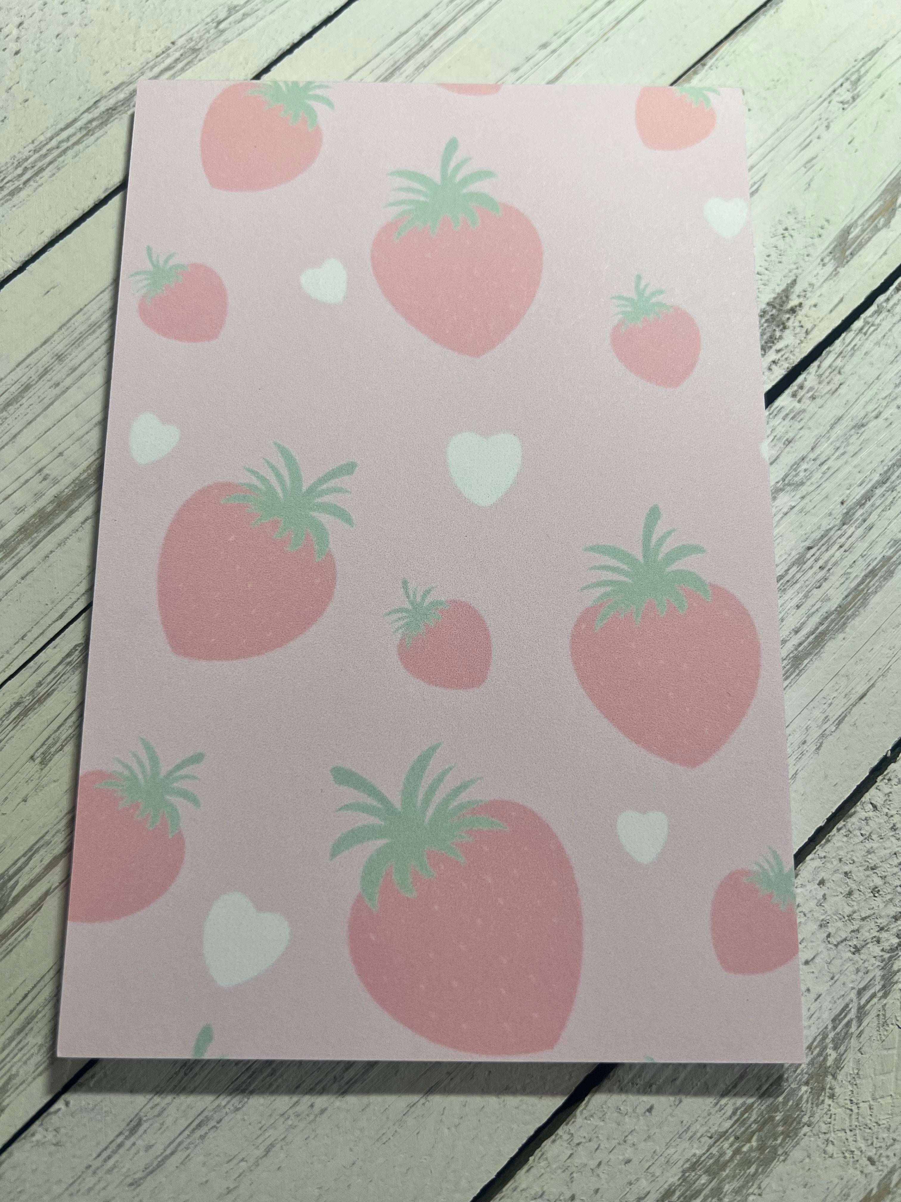 Strawberry Fields Notepad &amp; Bookmark Set