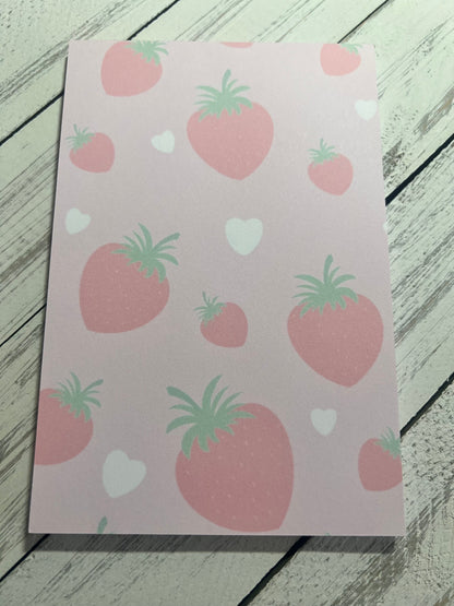 Strawberry Fields Notepad &amp; Bookmark Set