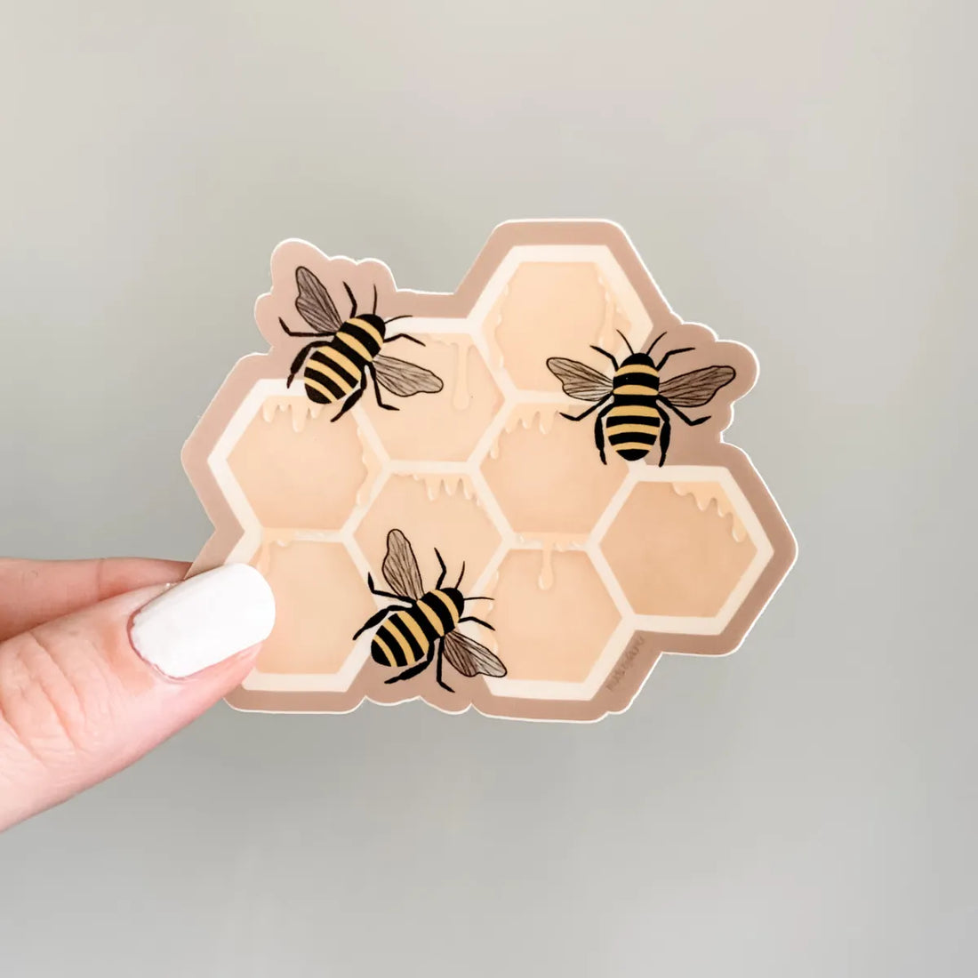 Bees on Honeycomb sticker