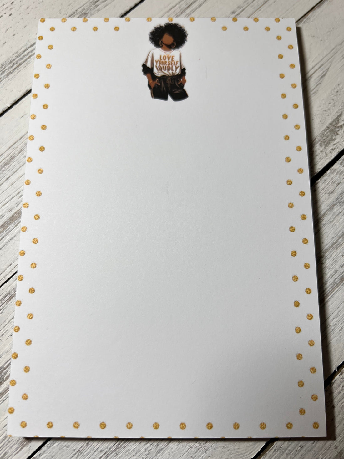 Love Yourself First 4x6 Writing Pad | Self-Love Stationery | Motivational Note Pad | Bossy Scribes