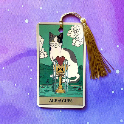 Mystery Cat Tarot Card Bookmark