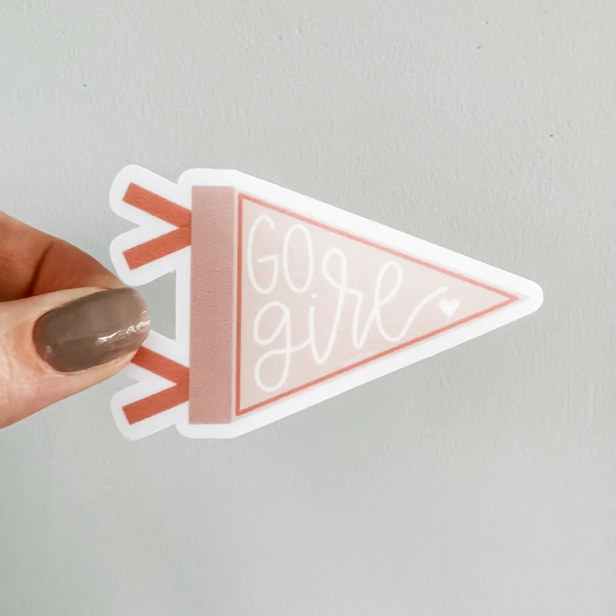 Go Girl pennant sticker
