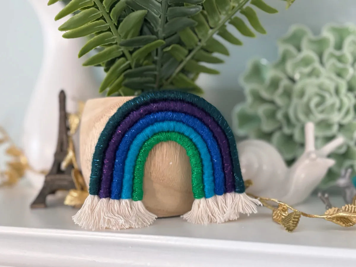 handmade cool colors rainbow