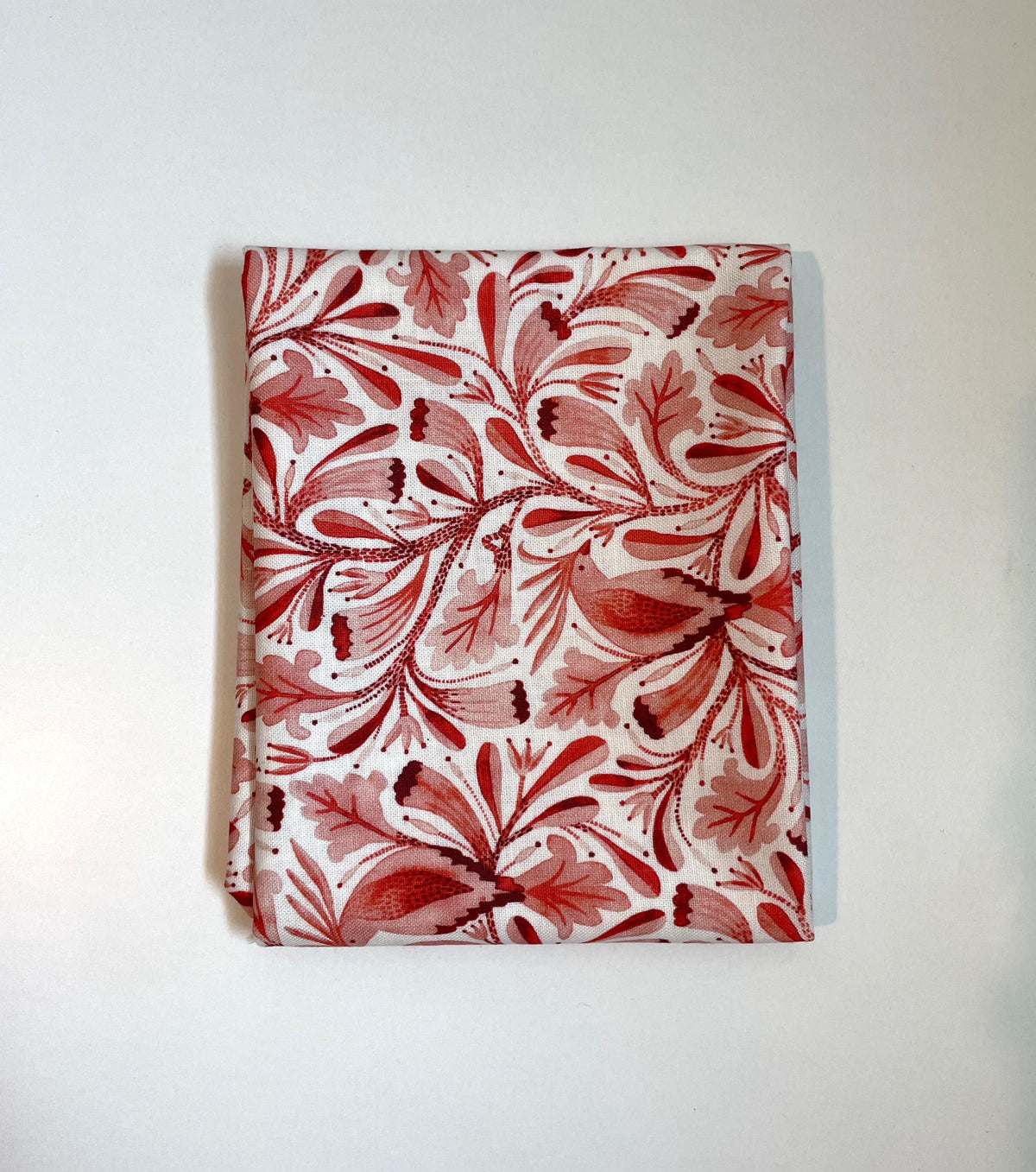 Red Xanthia Birds &amp; Branches Organic Quilting Cotton Fat Quarters