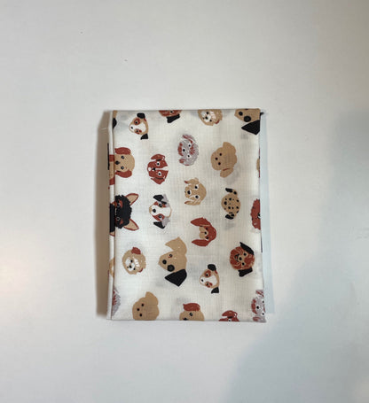 Fat Quarter Doggie Dots Organic Poplin