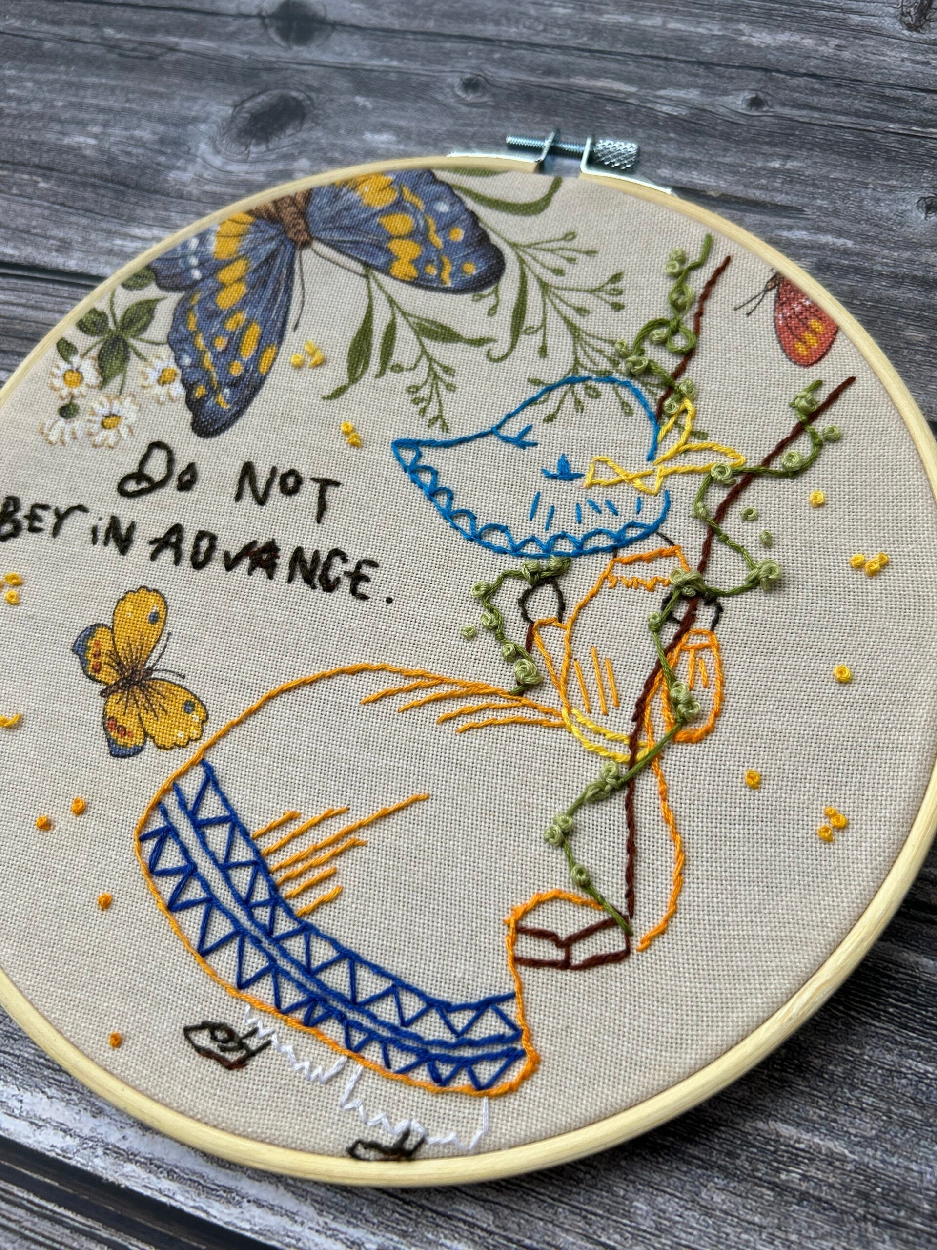 Hand Embroidery: Do Not Obey In Advance
