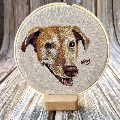 Embroidered Pet Portrait