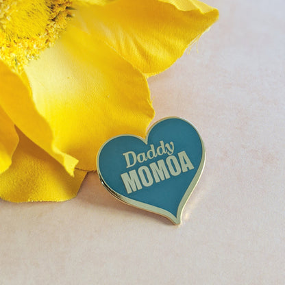 Daddy Momoa hard enamel pin