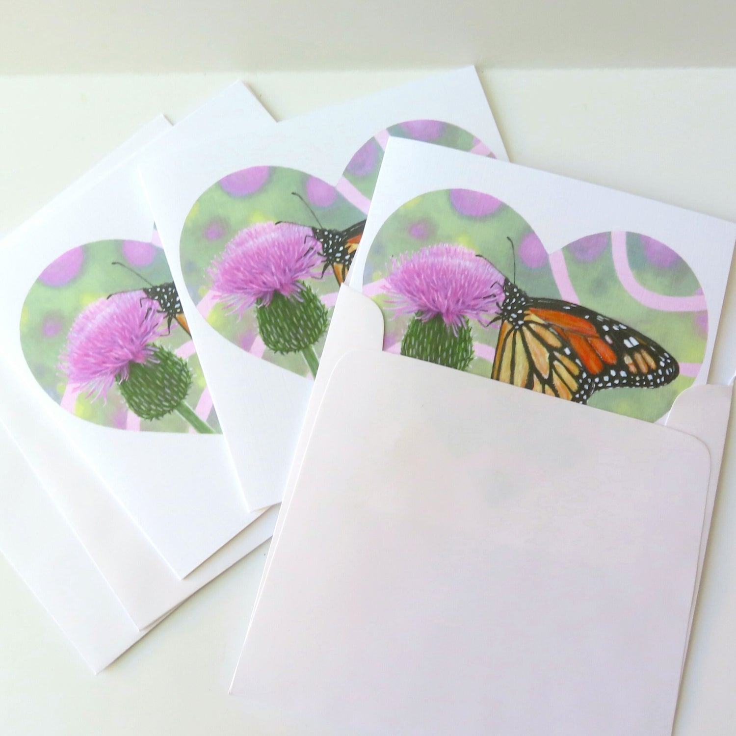 Monarch Butterfly Stationery Cards - 3 pack
