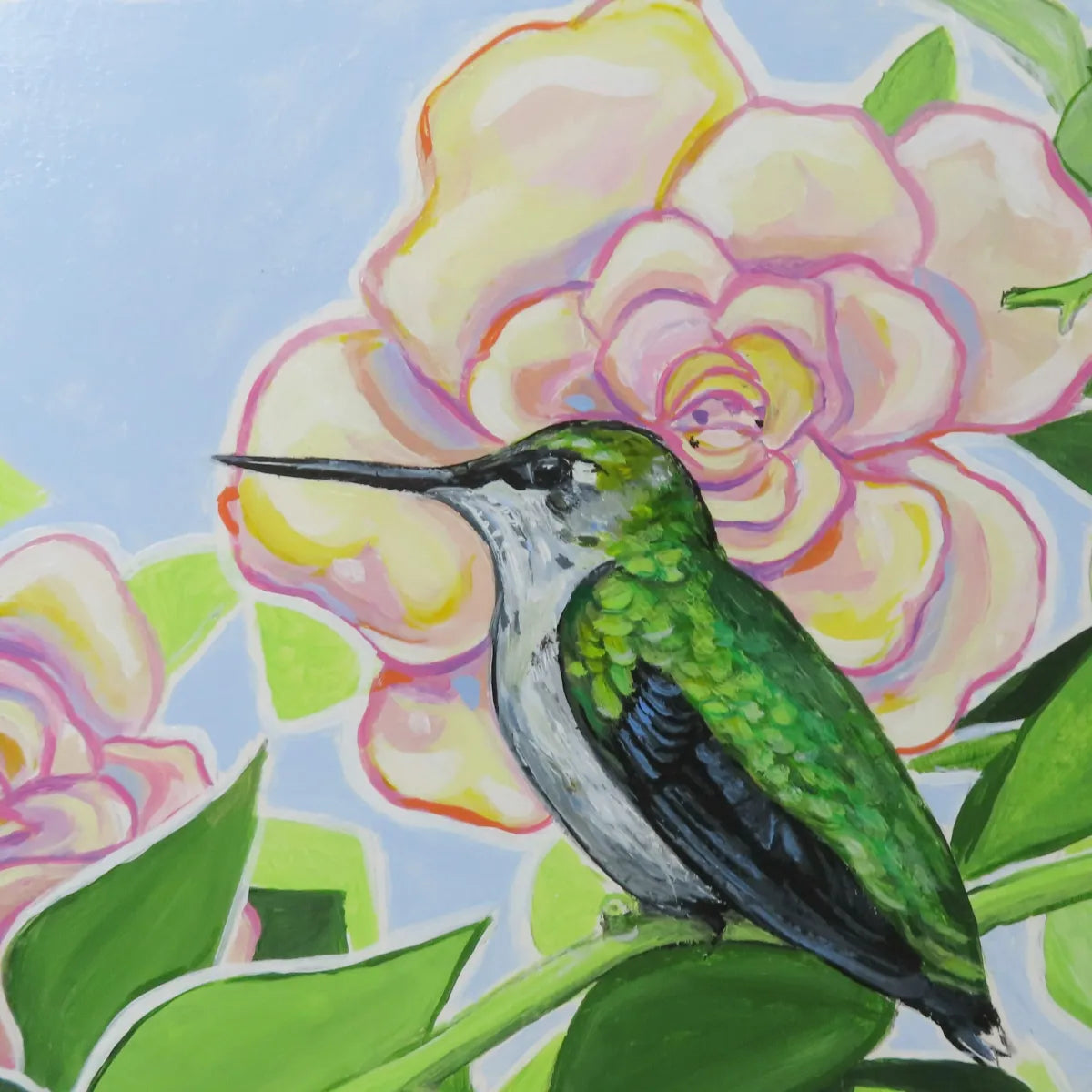 In the Rose Garden - Original Painting