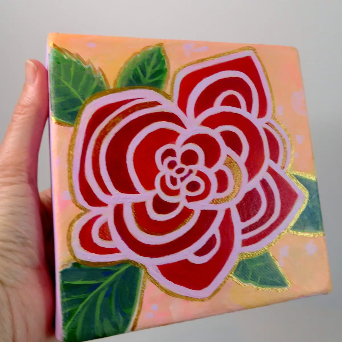 Red Rose in Spring- Original Painting