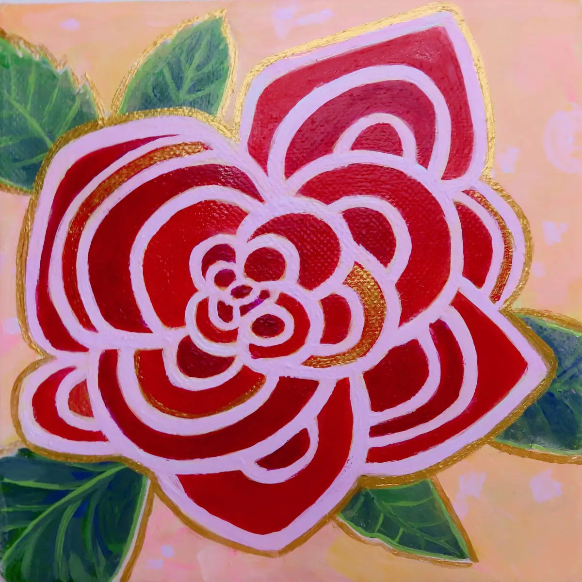 Red Rose in Spring- Original Painting
