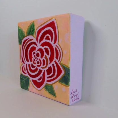 Red Rose in Spring- Original Painting