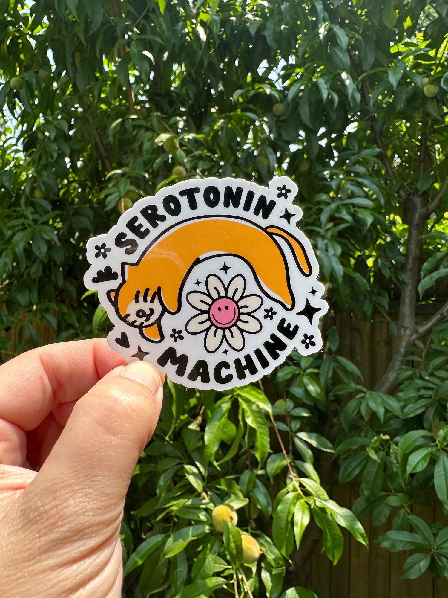 Purrfect Serotonin Machine - Cat Lover Sticker