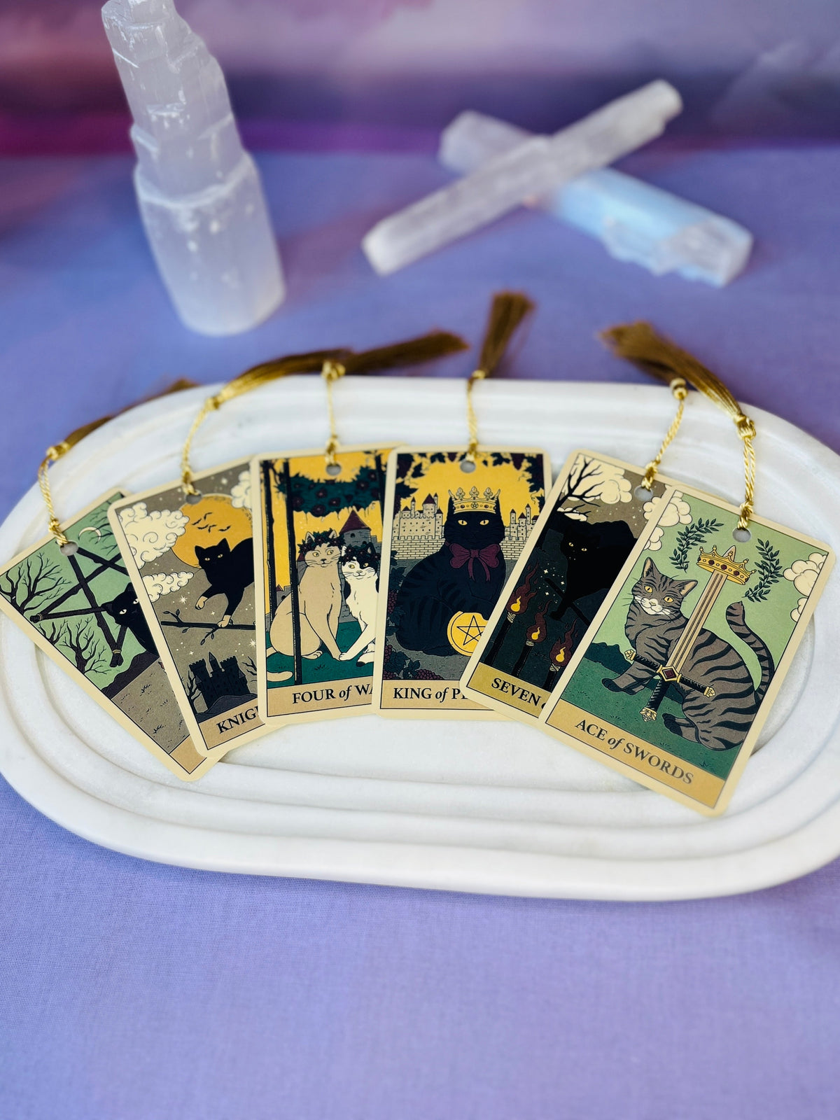 Mystery Cat Tarot Card Bookmark