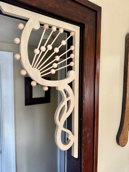 Art Nouveau Victorian Corner Fan Set