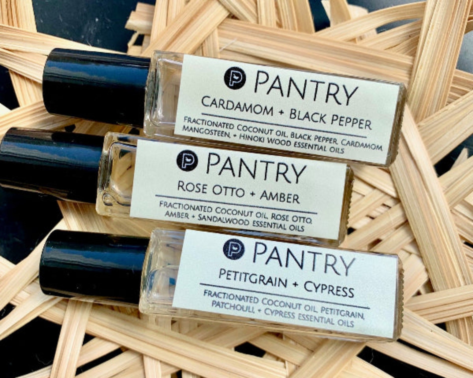 Essential Oil Perfume Trio — Clean personal scents