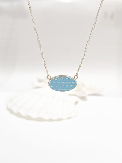 wave necklace gold