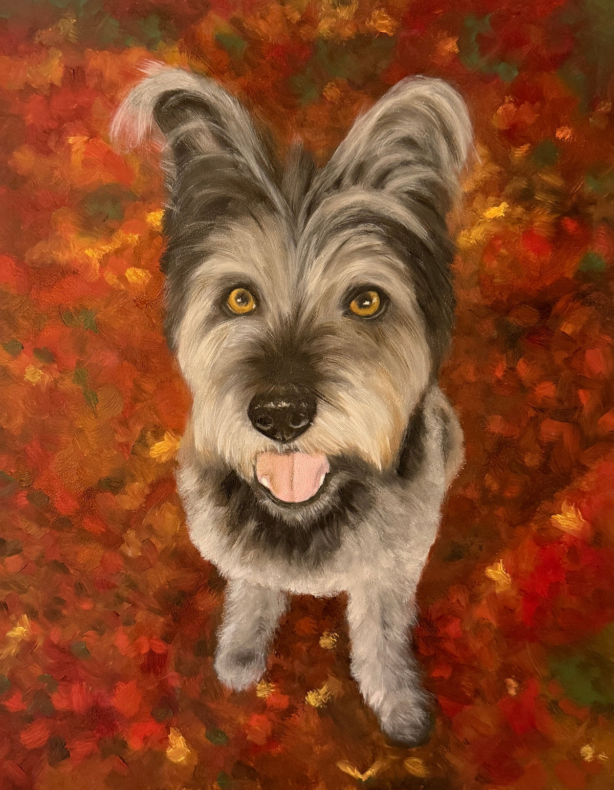 Commissioned Pet Portrait Oil Painting