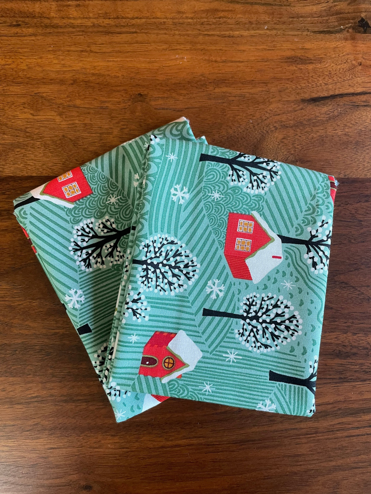 Cozy Christmas Organic Cotton Fat Quarter
