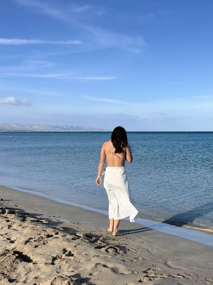 Olive Blackbuck Wrap Skirt