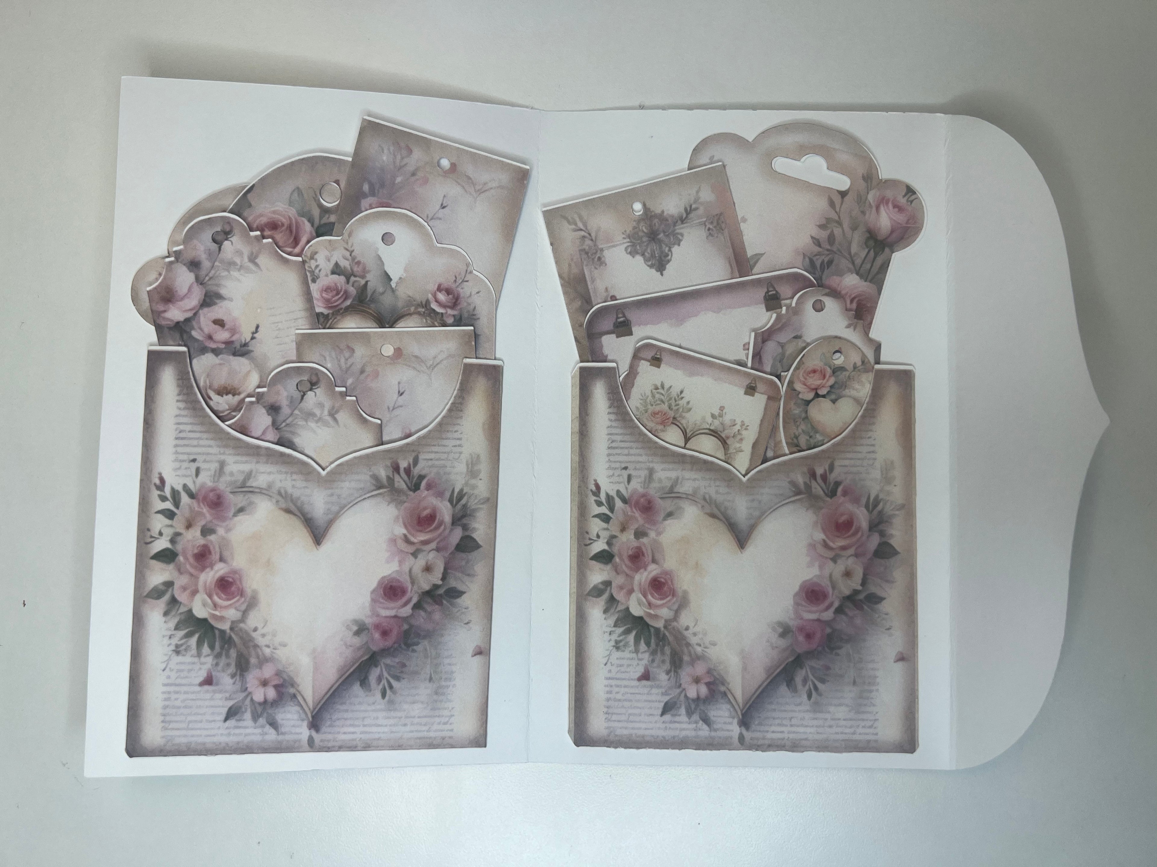 Bossy Scribes Junk Journal Folio – Romance | Goth | Purple | Black Lace (Finished Folio)