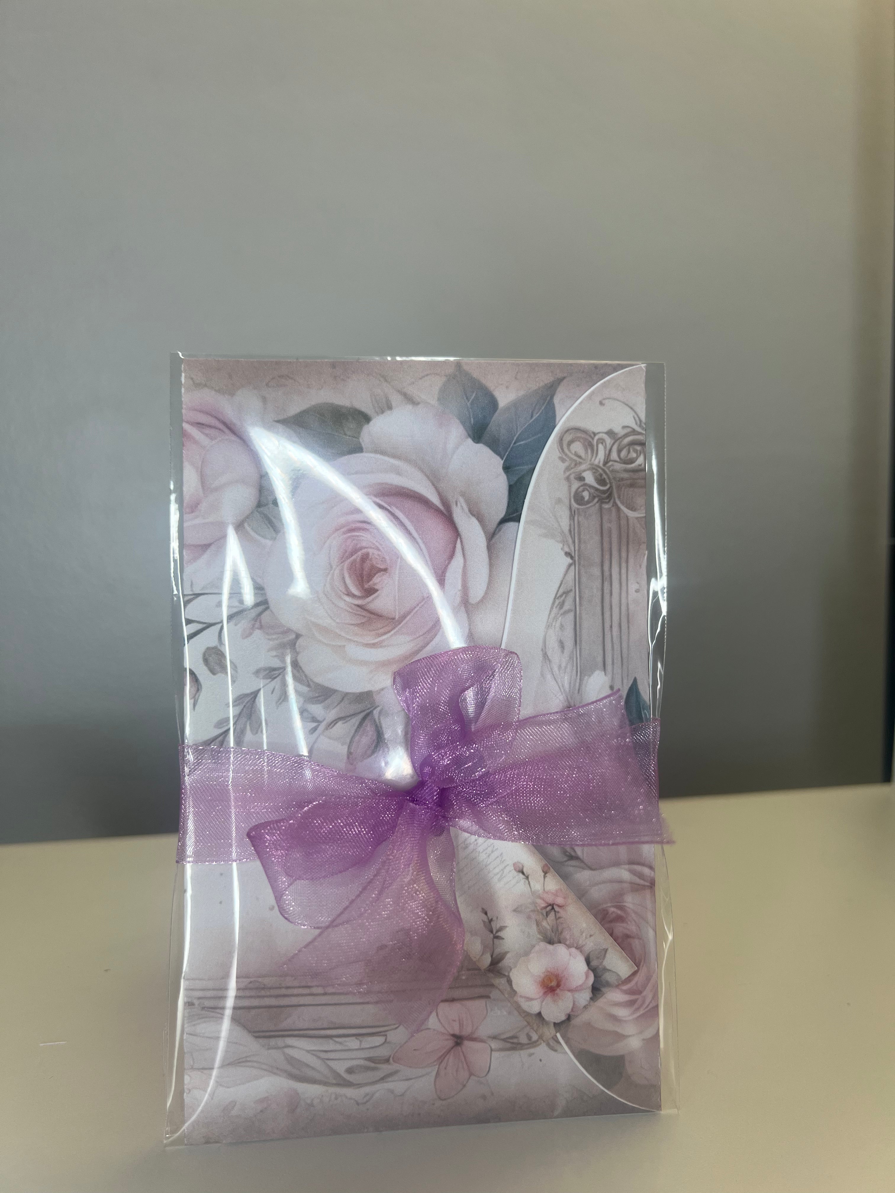 Bossy Scribes Junk Journal Folio – Romance | Goth | Purple | Black Lace (Finished Folio)