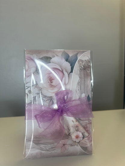Bossy Scribes Junk Journal Folio – Romance | Goth | Purple | Black Lace (Finished Folio)