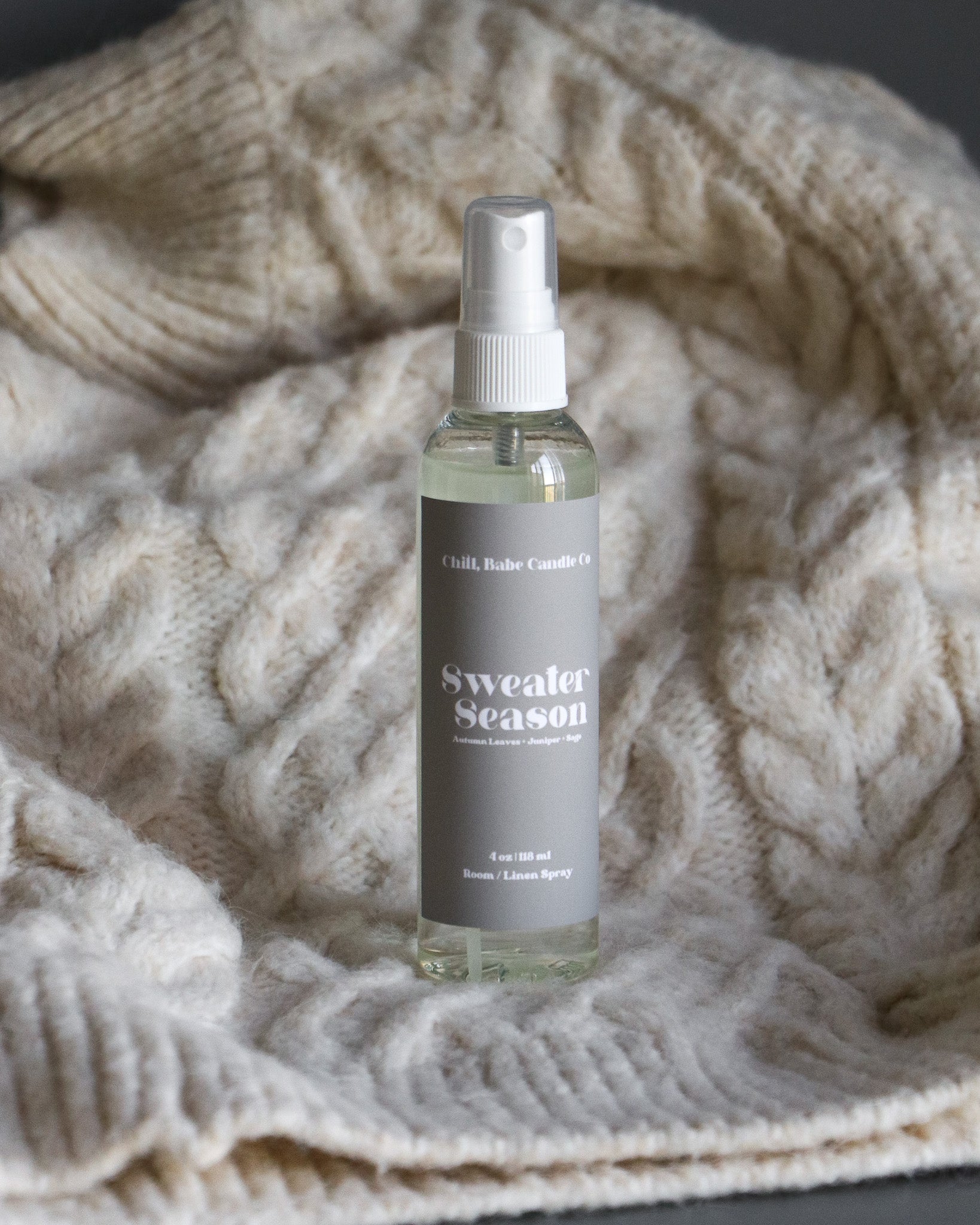Sweater Season Room &amp; Linen Spray | Autumn Leaves + Juniper + Sage
