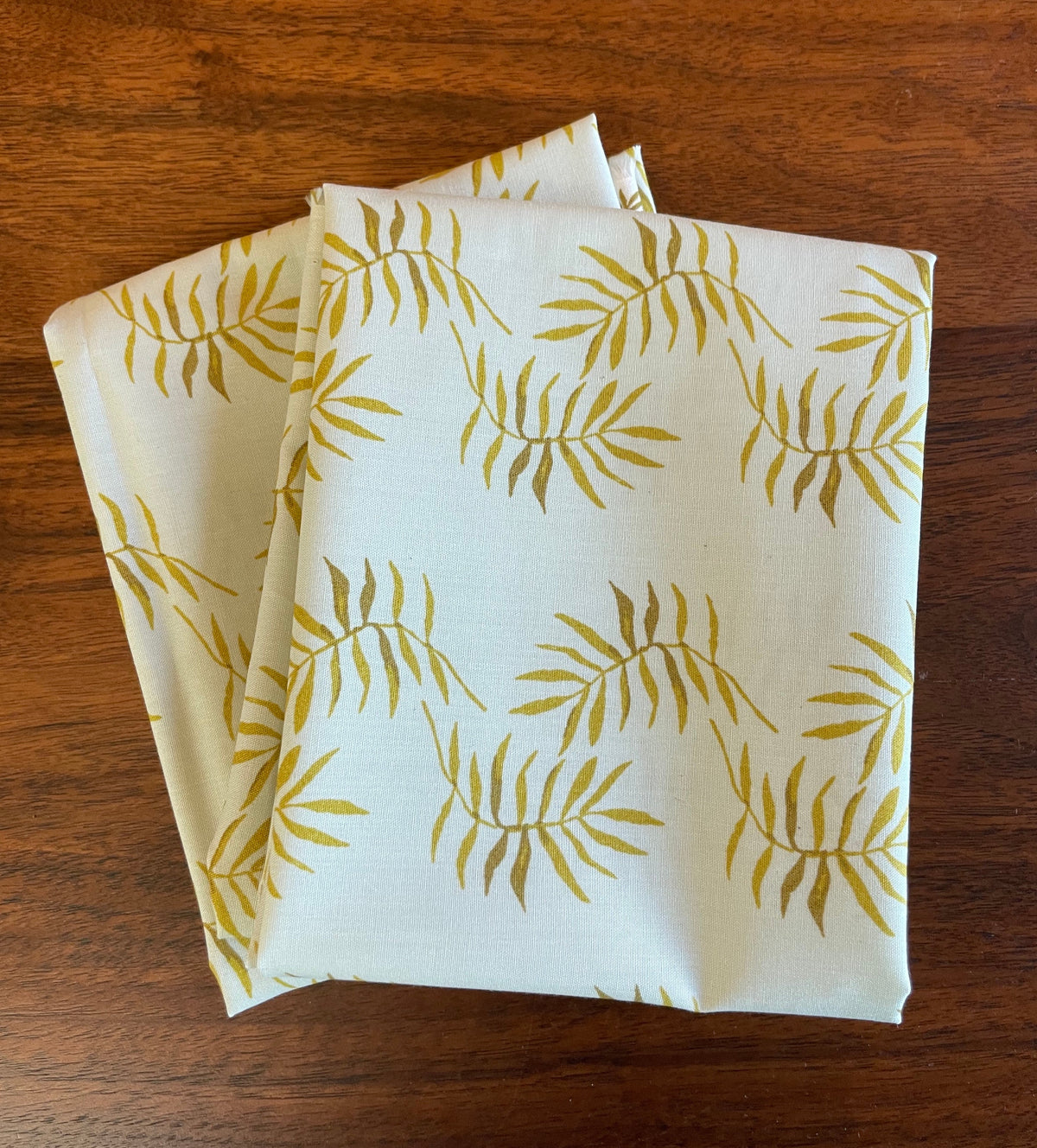 Fat Quarters Fond Fronds Market Organic Poplin