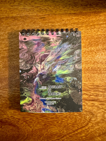 Purple, Blue, Green Notepad - 4.25"x5.5" - Soft touch cover
