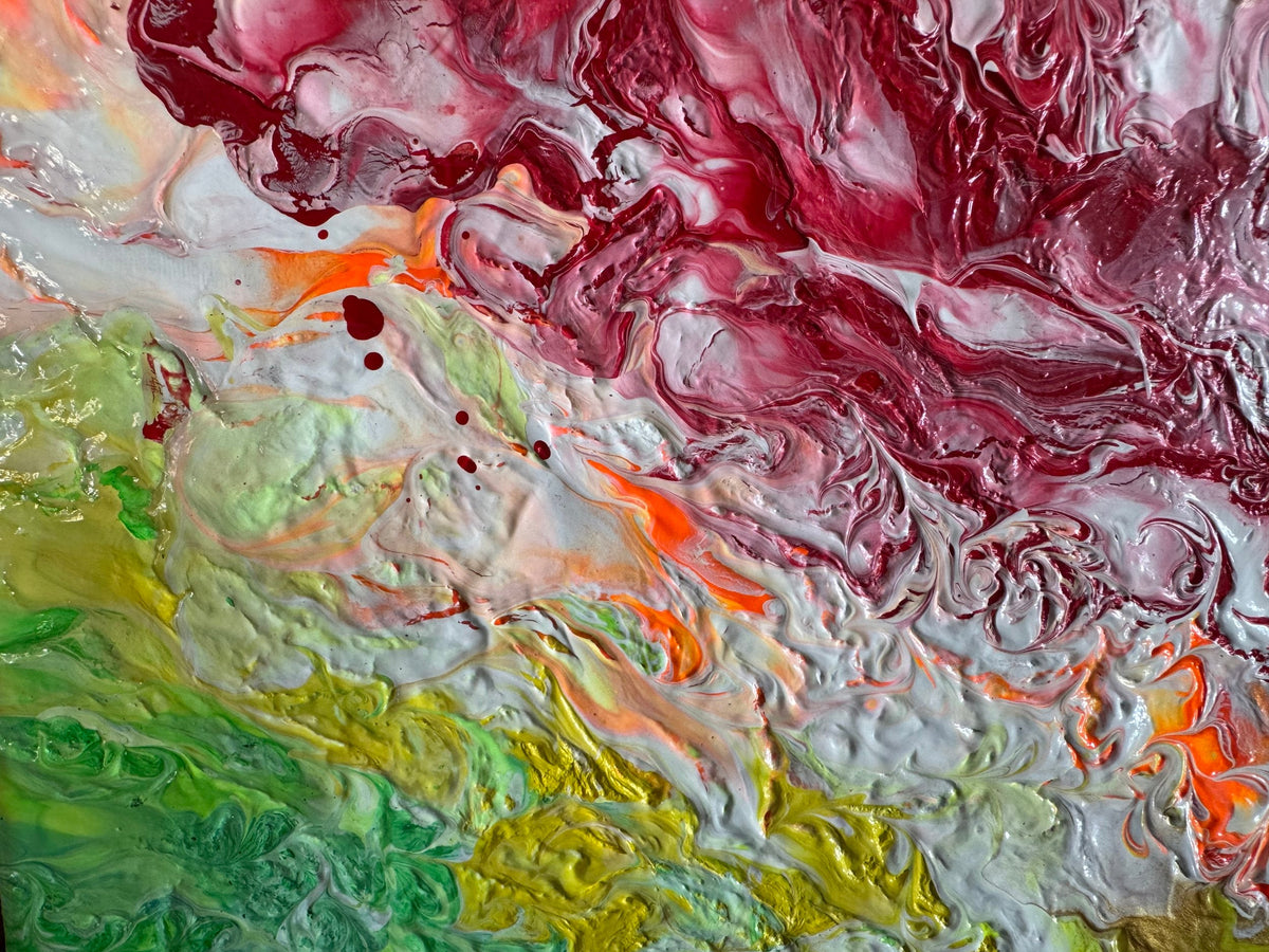 Abstract Rainbow Painting "Awesome Like You 