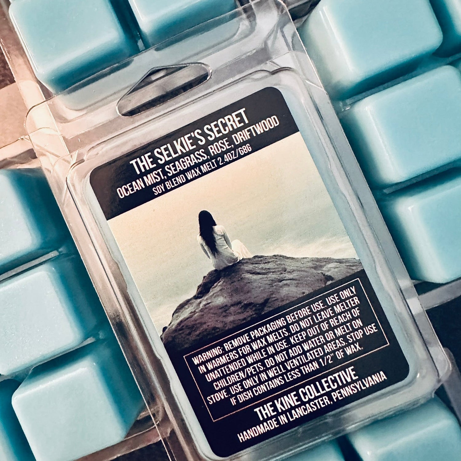 the-selkies-secret-made-to-order-wax-melts-ocean-mist-seagrass-driftwood-the-kine-collective