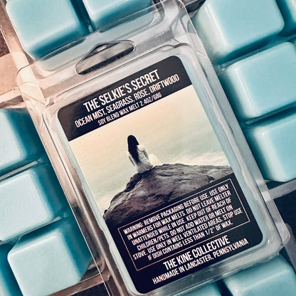 the-selkies-secret-made-to-order-wax-melts-ocean-mist-seagrass-driftwood-the-kine-collective