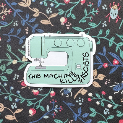 Sewing machine design with text &