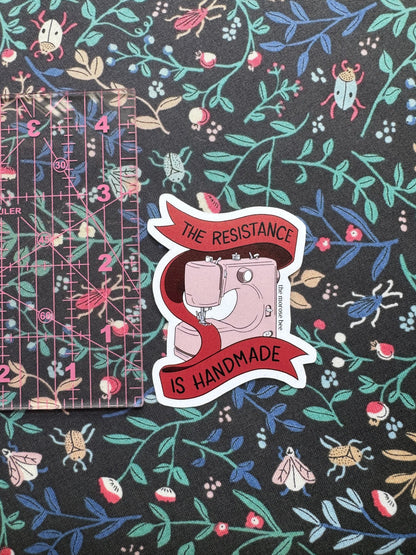 The Resistance is Handmade Sewing Sticker