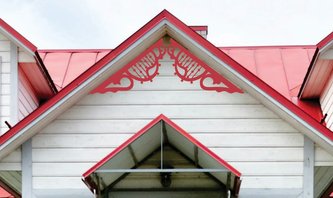 Art Nouveau Victorian Gable Trim