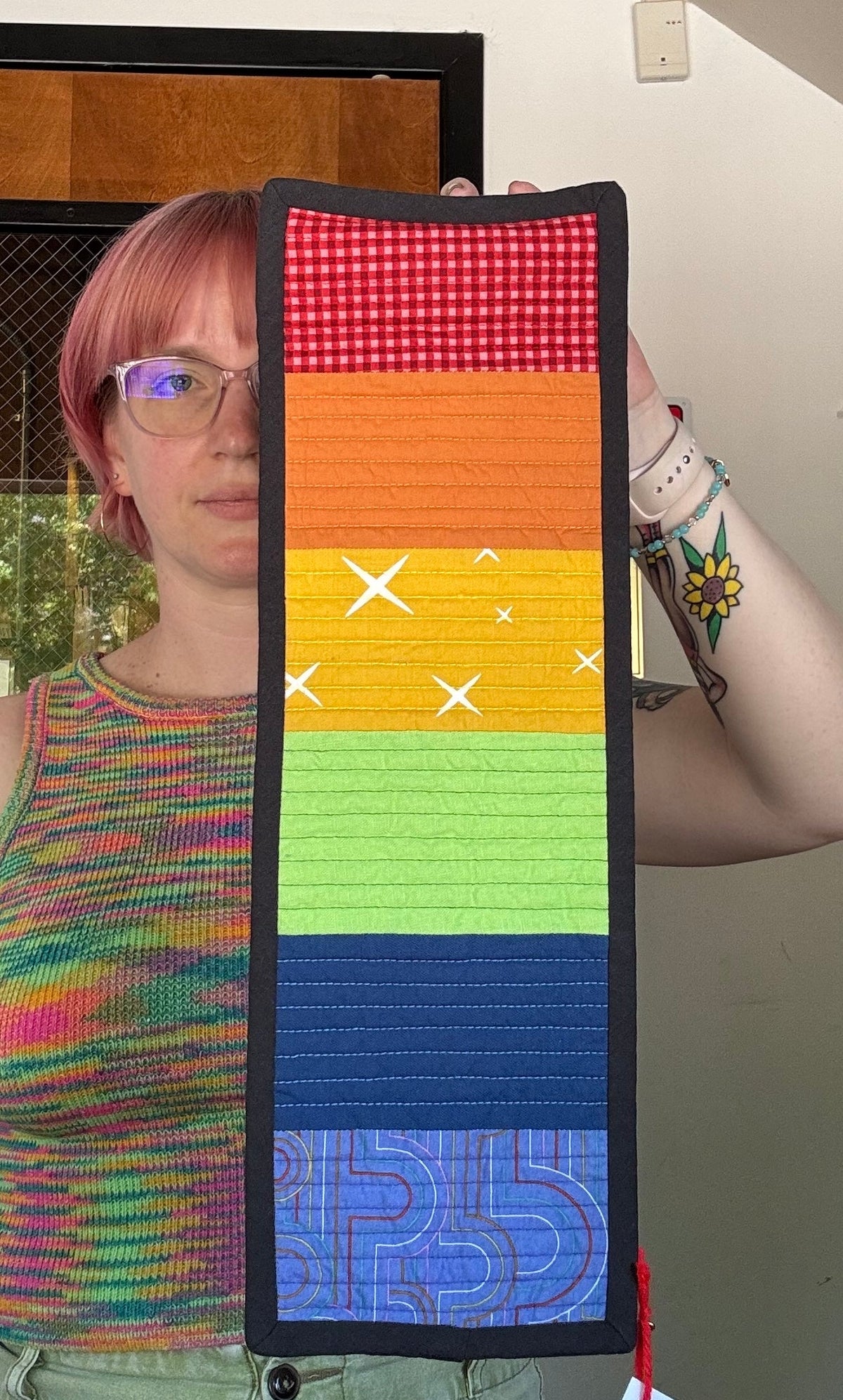 Rainbow Mini Quilt Wall Hanging 